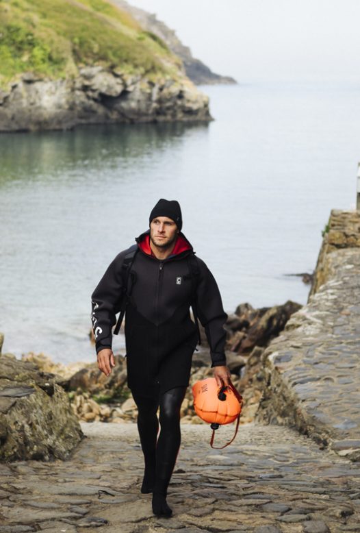 Open water swimming in North Cornwall