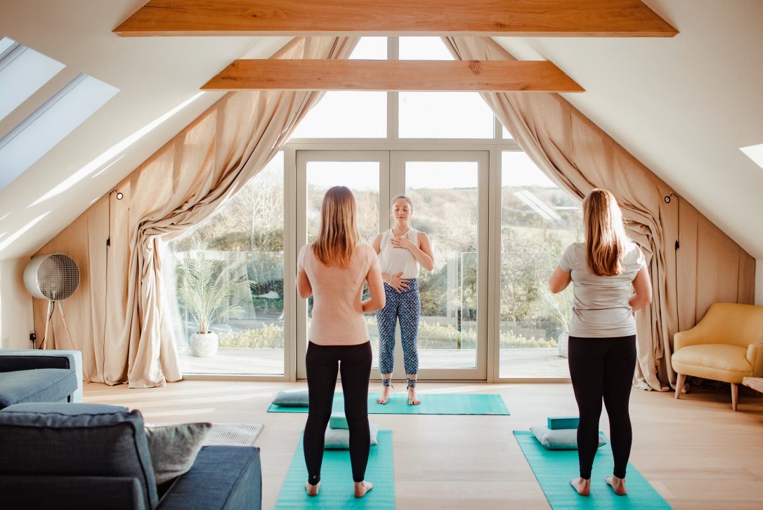 Private yoga on holiday in North Cornwall