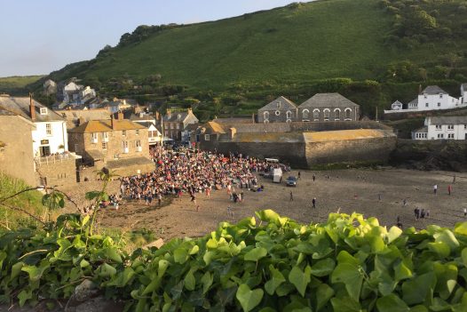 Fisherman's Friends gig in Port Isaac, North Cornwall