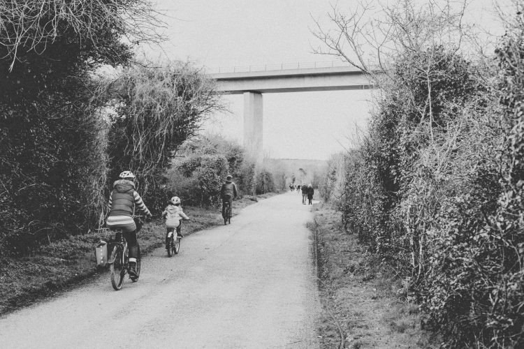 Cyclists on the Camel Trail