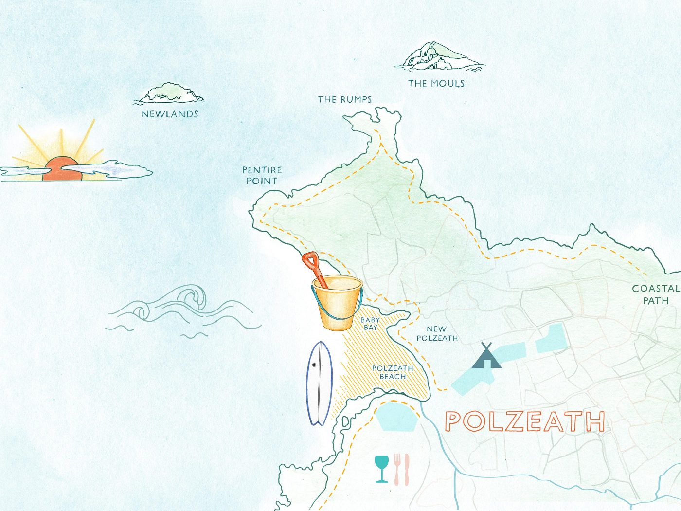 Map of Polzeath
