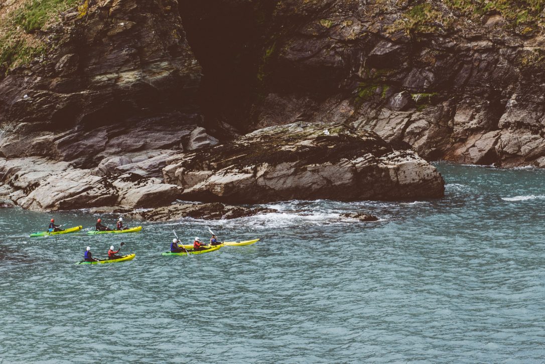 Cornish Rock Tors kayak group