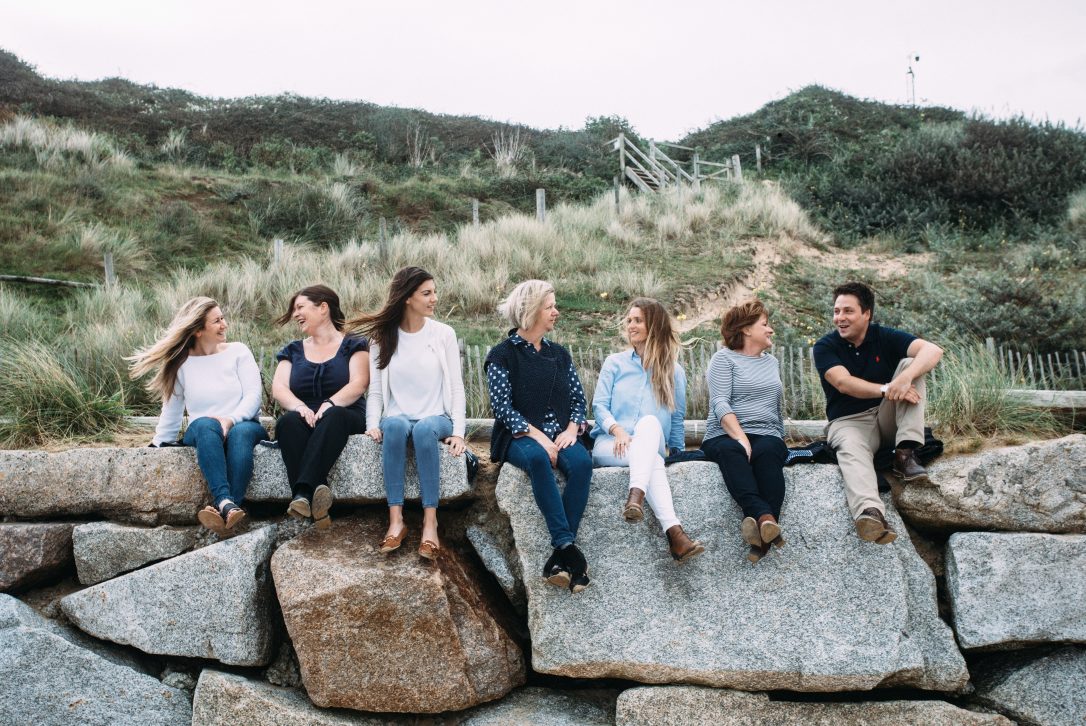 The Latitude50 team on Rock Beach, Cornwall