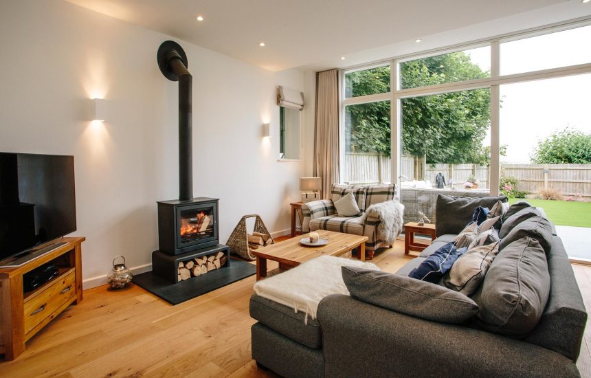 Living room at 1 The Sands, a self-catering holiday cottage in Polzeath, North Cornwall