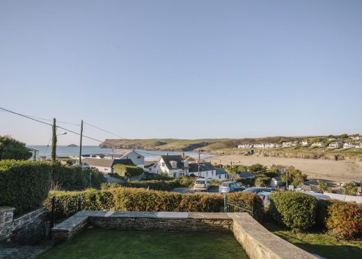 View from No 2 Pentire View, a self-catering holiday home in Polzeath, North Cornwall