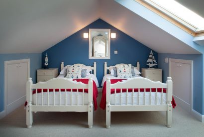 Bedroom two at Fifty Little Trelyn, a self-catering holiday cottage in Rock, North Cornwall