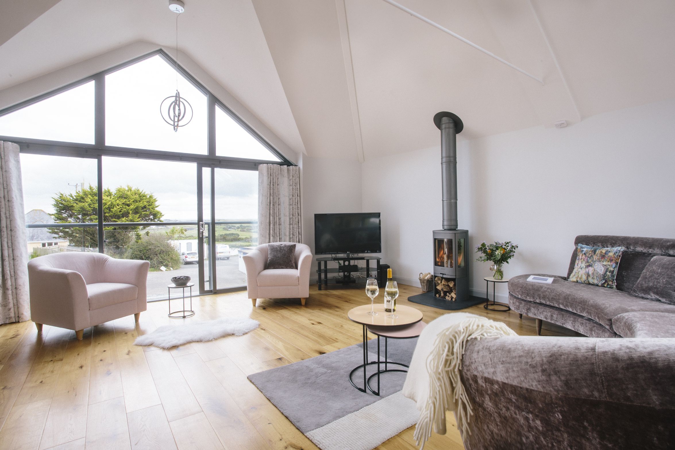 Lounge at Appleby, a self-catering holiday home near Daymer Bay, North Cornwall