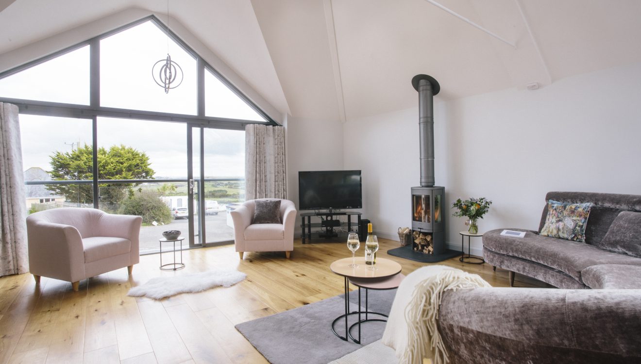 Lounge at Appleby, a self-catering holiday home near Daymer Bay, North Cornwall