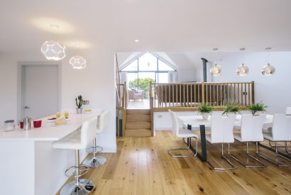 Kitchen and dining room at Appleby, a self-catering holiday home near Daymer Bay, North Cornwall