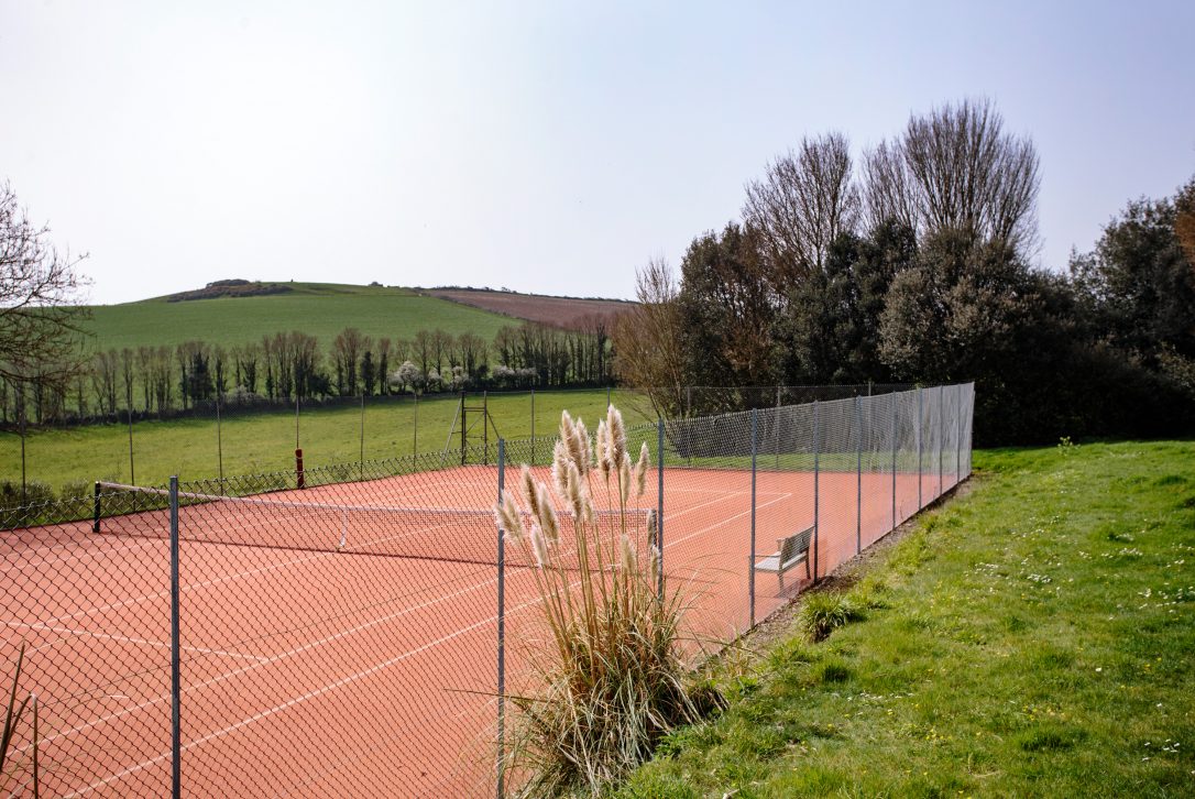 Tennis court at Badger Cottage, a self-catering holiday home in Rock, North Cornwall