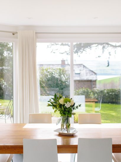 Dining room at Badger Cottage, a self-catering holiday home in Rock, North Cornwall