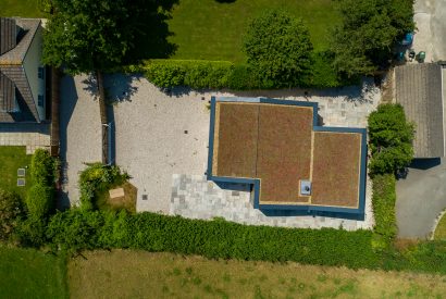 Aerial view of Bowji, a self-catering holiday home in Daymer Bay, North Cornwall