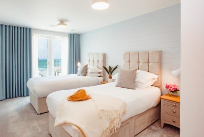 Bedroom two at Coppers, a self-catering holiday home in New Polzeath, North Cornwall