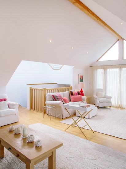 Living room at Gwel an Mor, a self-catering holiday home in Polzeath, North Cornwall