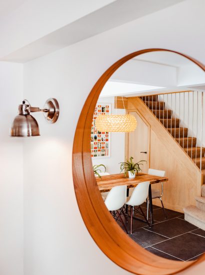 Mirror at Hargervor House, a self-catering holiday home in Polzeath, North Cornwall