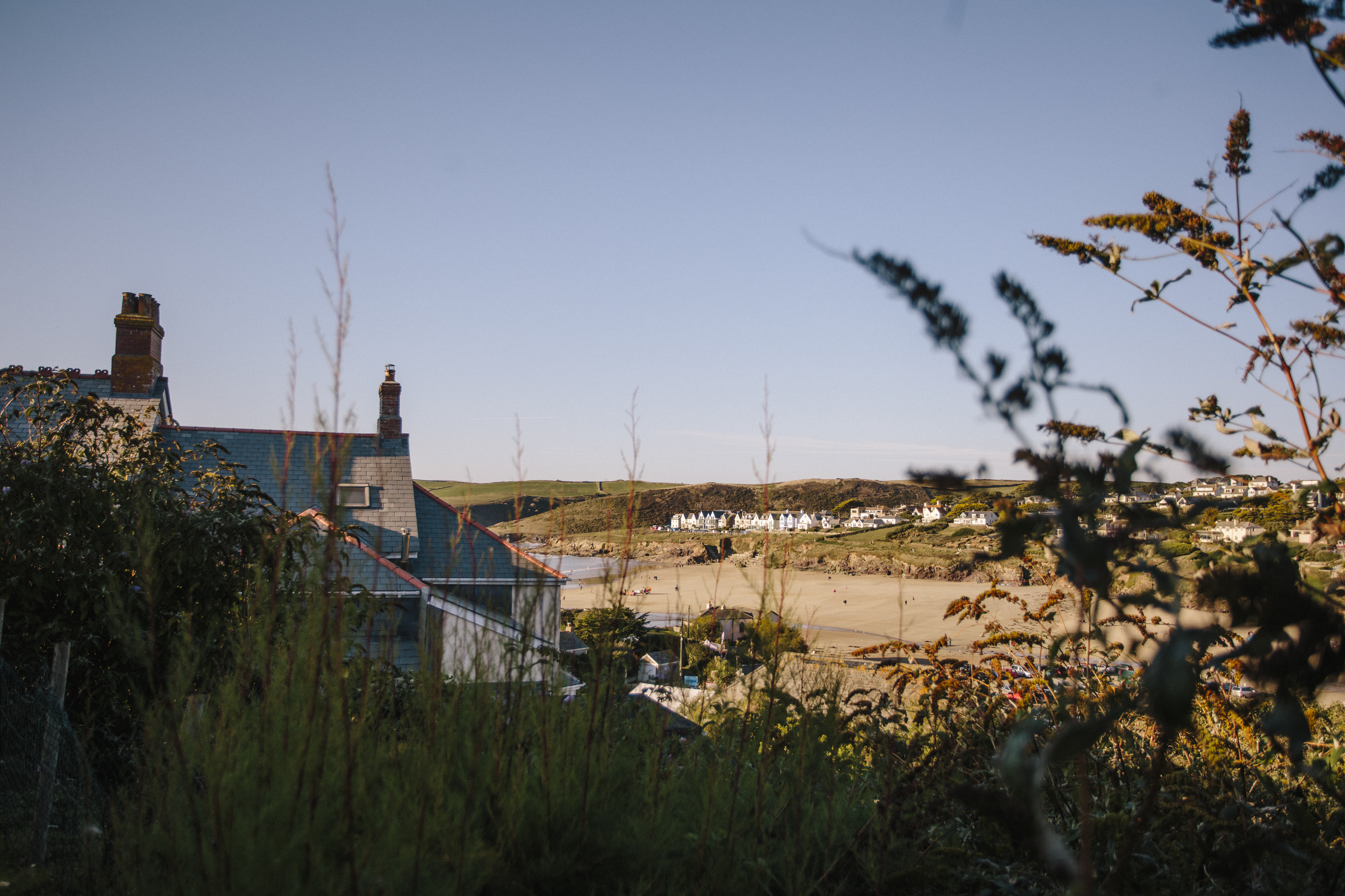 View from Ivy Cottage, a self-catering holiday home in Polzeath, North Cornwall