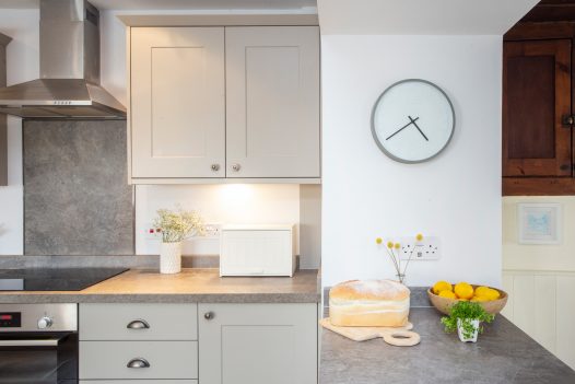 Kitchen at Ivy Cottage, a self-catering holiday house in Polzeath, North Cornwall