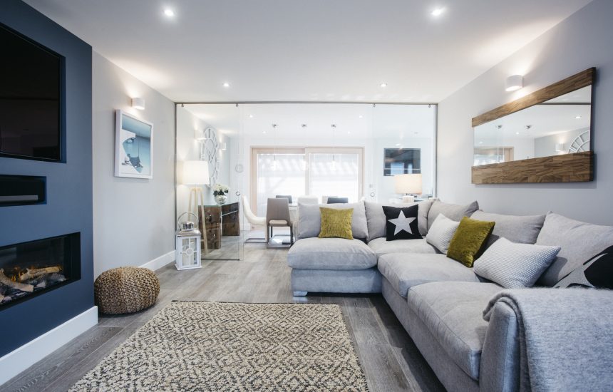 Living room at Longships a self-catering holiday home in Rock, North Cornwall