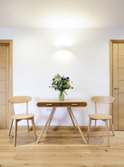 Hallway at the Woodshed, a self-catering holiday cottage near Rock, North Cornwall