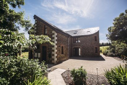 The front of the Woodshed, a self-catering holiday cottage near Rock, North Cornwall