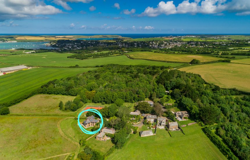 The view at The Woodshed, a self-catering holiday home in Rock, North Cornwall