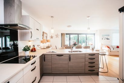 Kitchen at Ambrose, a self-catering holiday home in Polzeath, North Cornwall