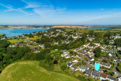 Aerial view of Hawkers, a self-catering holiday home in Rock, North Cornwall