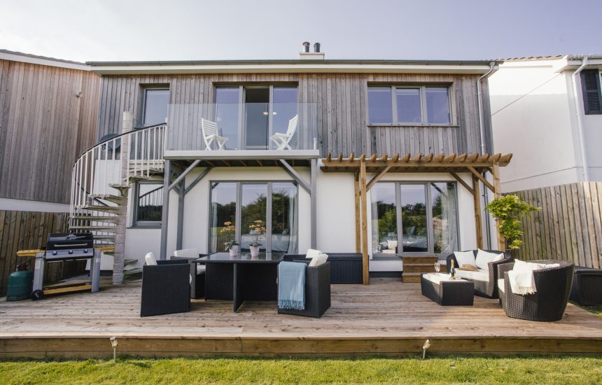 Back view of Hawkers, a self-catering hoiday home in Rock, North Cornwall