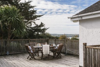 Roof terrace at Padilly, a self-catering holiday cottage in Rock, North Cornwall