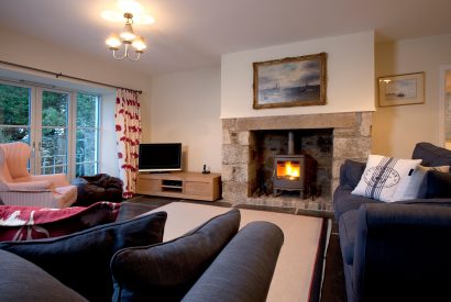 Lounge at Penquite House, a self-catering holiday property in Port Isaac, North Cornwall