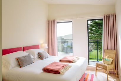 Bedroom at Puffins, a self-catering holiday home at Daymer Bay, North Cornwall