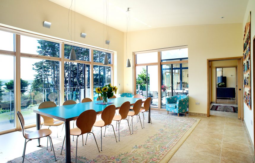 Dining room at Radoon, a self-catering holiday home in Rock, North Cornwall