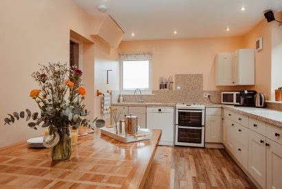 Kitchen at Seaview, a self-catering holiday home in Polzeath, North Cornwall