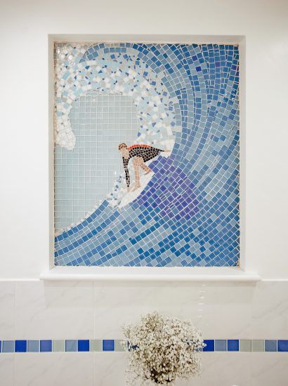 Bathroom at Seaview, a self-catering holiday home in Polzeath, North Cornwall