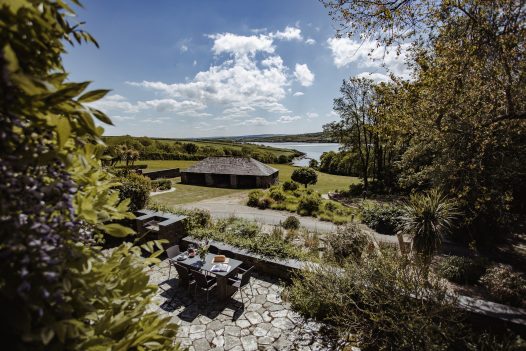 View from The Farmhouse, a self-catering holiday home on Cant Farm near Rock, North Cornwall