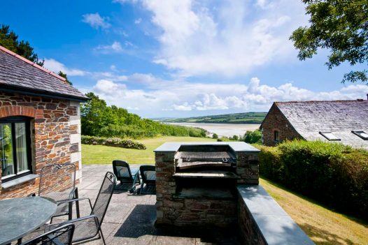 Terrace at The Orchard, a self-catering holiday home in Rock, North Cornwall